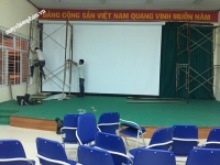 Thi công máy chiếu và màn chiếu 300 inch tại Daklak